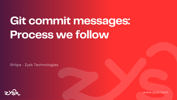 Git commit messages: Process we follow